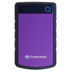 Hard disk extern Transcend StoreJet 25H3P 1Tb Rubber Grey/Violet