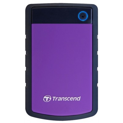 Hard disk extern Transcend StoreJet 25H3P 1Tb Rubber Grey/Violet