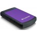 Hard disk extern Transcend StoreJet 25H3P 1Tb Rubber Grey/Violet