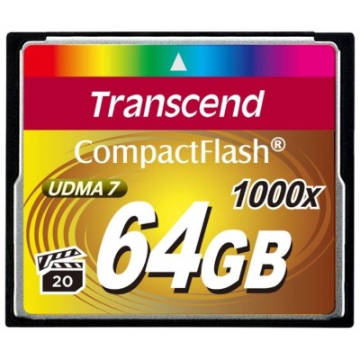 Карта памяти Transcend CompactFlash 64Gb 1000X (TS64GCF1000)