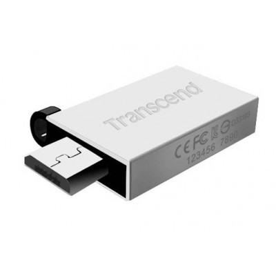 USB Flash Drive Transcend JetFlash 380 32Gb Silver OTG