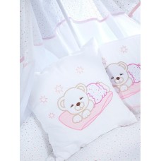 Lenjerie de pat pentru copii Albero Mio Teddy Bear Pink (C-6 H107)