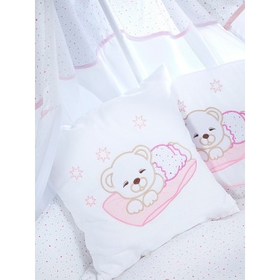 Lenjerie de pat pentru copii Albero Mio Teddy Bear Pink (C-6 H107)