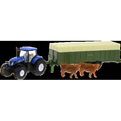 Трактор Siku With livestock trailer(d) (1863)