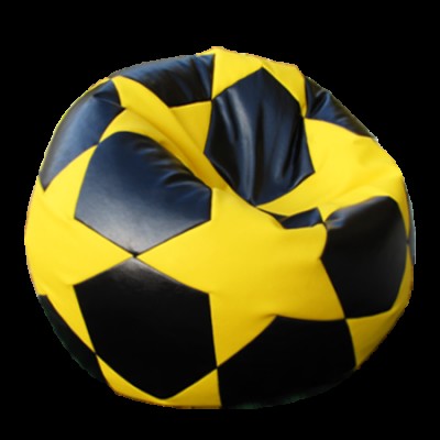 Puf Relaxtime Football Big STAR Black&Yelow