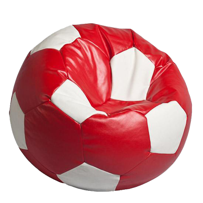 Бинбэг Relaxtime Football medium Red&White