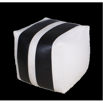 Бинбэг Relaxtime Poof Cub White&Black