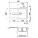 Кухонная мойка Plados Elegance AM8610 UG58 Milk White