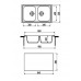Кухонная мойка Plados Atlantic PL0862 UG55 Sahara
