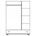 Шкаф Poland №1 С90 Hanger\Shelves 2D (Oak)