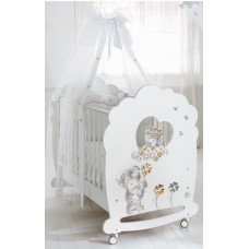 Кроватка Baby Expert Meravigla White (1LT * Meravi * 0401)