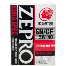 Моторное масло Idemitsu Zepro Euro Spec SN/CF 5W-40 4L