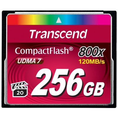 Карта памяти Transcend CompactFlash 256Gb 800x (TS256GCF800)