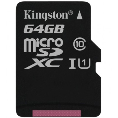 Сard de memorie Kingston microSDXC 64Gb Class 10 UHS-I (SDC10G2/64GBSP)