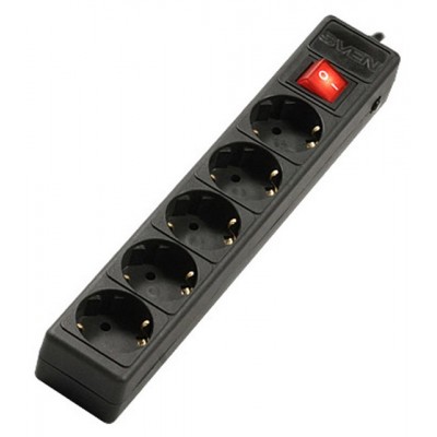 Сетевой фильтр Sven Optima Base 5m 5s Black