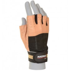 Mănuşi fitness Madmax Clasic Natural Brown/Black