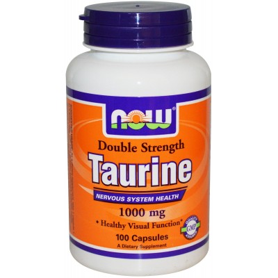 Аминокислоты NOW Taurine 1000mg 100cap