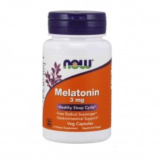 Vitamine NOW Melatonin 3mg 60cap.