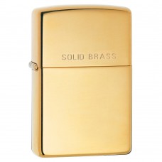 Brichetă cu benzină Zippo 204 Reg Brushed Brass w/Solid Brass Engraved