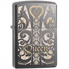 Brichetă cu benzină Zippo 28797 Queen Black Ice