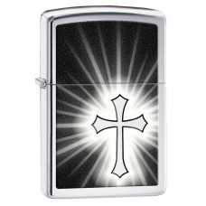 Brichetă cu benzină Zippo 29074 Reflective Cross H Pol Chrome