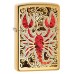 Brichetă cu benzină Zippo 29096 Scorpion Shell Fusion HP Brass