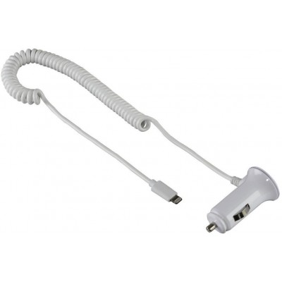 Автомобильная зарядка Hama Lightning Car Charger for iPad White (119430)