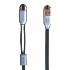 USB Кабель Remax Binary Lightning+Micro cable Black