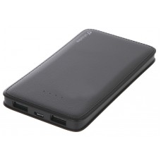 Acumulator extern CellularLine Power Bank 5000mAh Leather Black