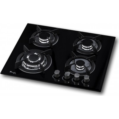 Plită incorporabilă cu gaz Tornado HG14B Eco Black Glass