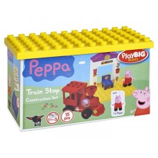 Set de construcție PlayBig Peppa Pig Statie tren (57072)