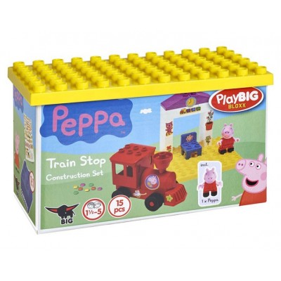 Set de construcție PlayBig Peppa Pig Statie tren (57072)