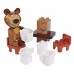 Set de construcție PlayBig Masha&Bear Set mic (80005 7090)