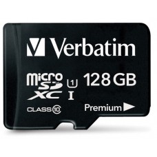 Карта памяти Verbatim MicroSDHC 128GB + adapter (44085)