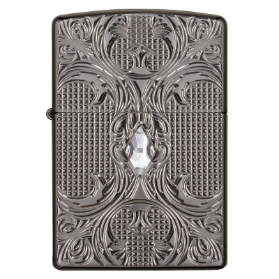 Brichetă cu benzină Zippo 28956 Cristal Lattice Armor Black Ice