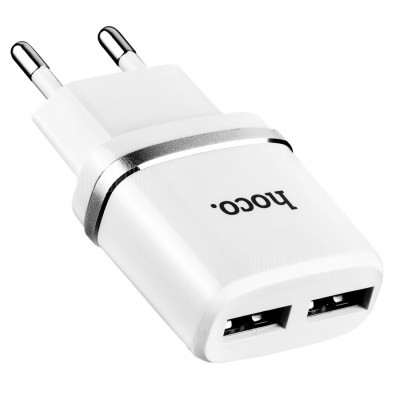 Зарядное устройство Hoco C12 White (Lightning cable)