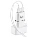 Зарядное устройство Hoco C12 White (Lightning cable)
