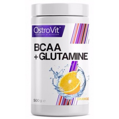 Aminoacizi Ostrovit BCAA + Glutamine 500g Orange