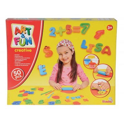 Пластилин Simba Stampile-Litere 120pcs (631 4001)