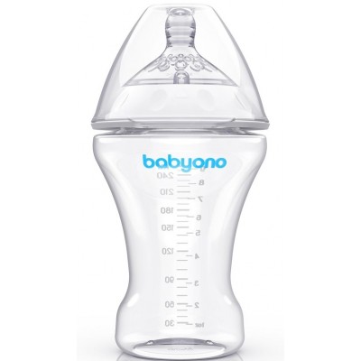 Biberon pentru bebeluș BabyOno Natural 180ml (1450)