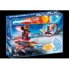 Фигурка героя Playmobil Action: Firebot with Disc Shoot (6835)