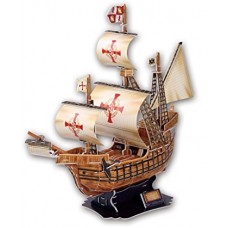 3D пазл-конструктор Cubic Fun Santa Maria schooner (T4008h)