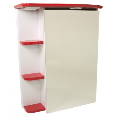 Шкаф с зеркалом Sanmaximus 600 Shelf Red