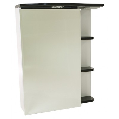 Шкаф с зеркалом Sanmaximus 600 Shelf Black