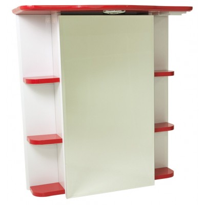 Шкаф с зеркалом Sanmaximus 700 Shelf Red