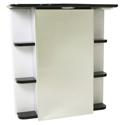 Шкаф с зеркалом Sanmaximus 700 Shelf Black