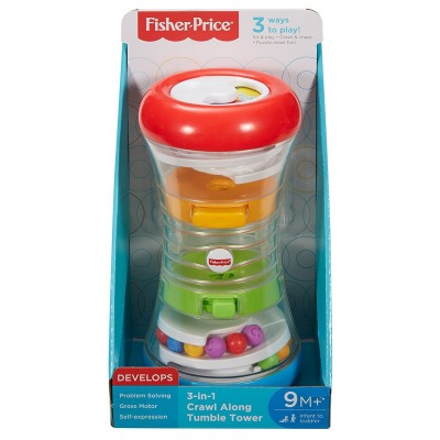 Jucărie cu sunătoare Fisher-Price Crawl Along Tumble Tower (DRG12)