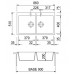 Кухонная мойка Plados Elegance AM8620 UG58 Milk White