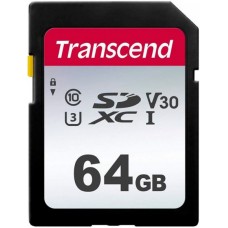 Карта памяти Transcend SDXC 64Gb Class 10)UHS-I (TS64GSDC300S)