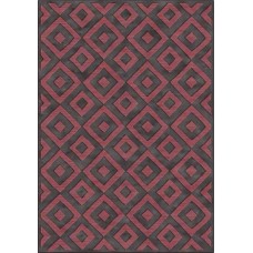 Ковёр Ecofloor Farashe (470C482380) Rhombuses Garnet/Black 1.60x2.30m